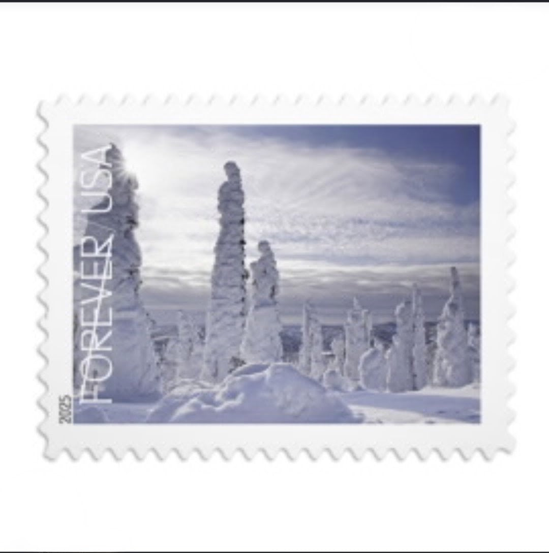 USPS 2025 Winter Landscapes Forever Stamps Booklet of 20, Seasonal