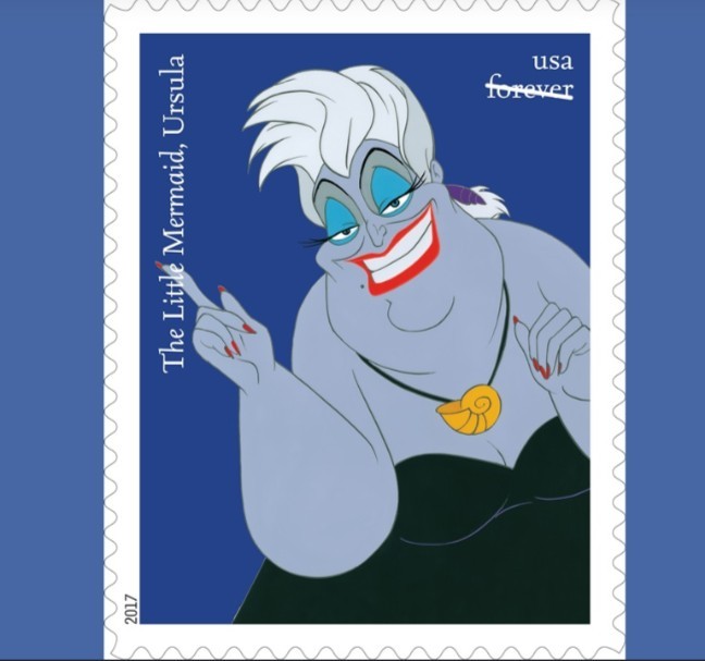 2017 Disney Villans Forever USA Stamp Sheet Of 20, Multicolor