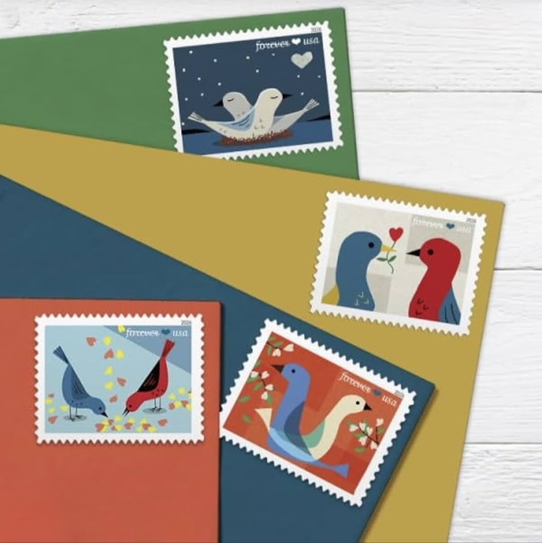 2026 Love Forever USA Stamp Sheet Of 20, Multicolor