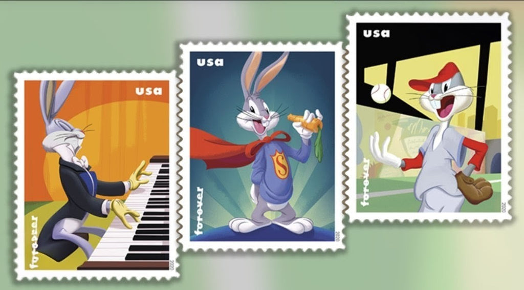2020 Bugs Bunny Forever USA Stamp Sheet Of 20, Multicolor