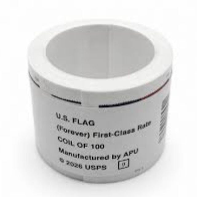 Discounted Roll Of 100 2026 U.S. Flag First Class US Postage Stamps