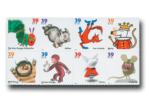 2006 Favorite Children's Book Animals 39¢ USA Stamp Sheet Of 16, Multicolor