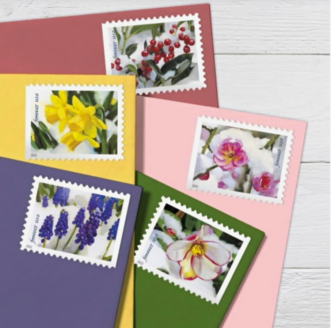 2021 Garden Beauty Forever USA Stamp Booklet, Flowers, Multicolor